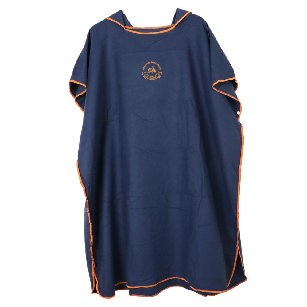 70X70Cm Kids Changing Robe Poncho Towel for Surf Beach Pool Sky Blue