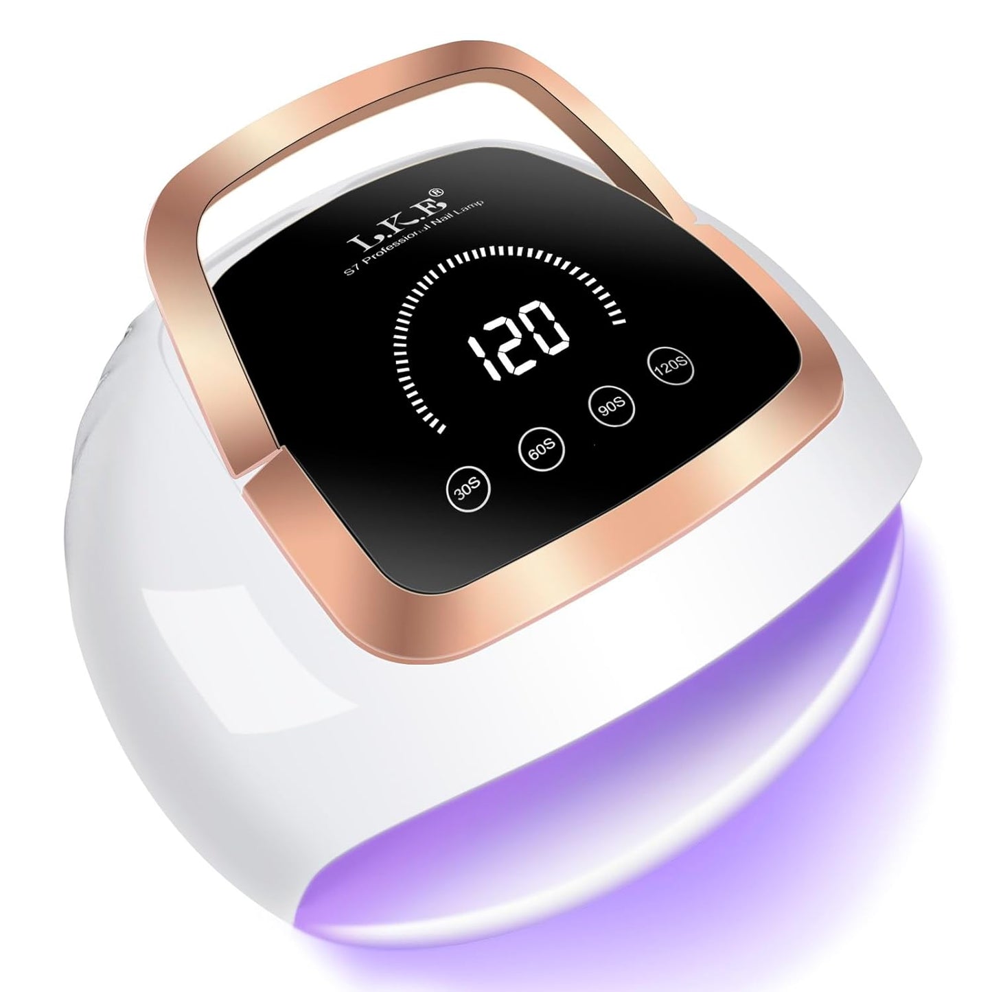 Wisdompark UV Light for Nails, 268W UV LED Nail Lamp Fast Curing Nail Dryer for Gel Nails with LCD Touch Screen and 4Timer Settings Professional UV Lamp for Gel Polish with Auto Sensor