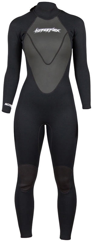 3/2mm Hyperflex ACCESS Women's Back Zip Fullsuit - Black