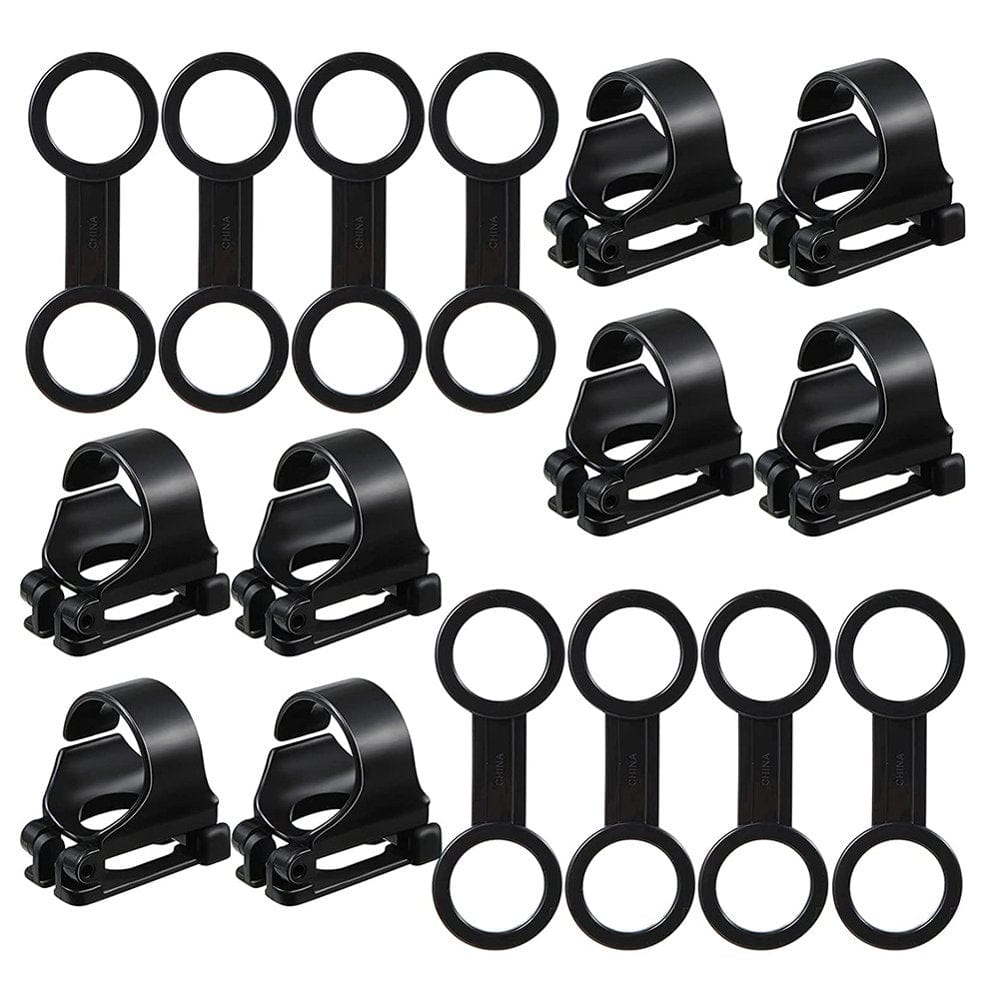 16 Pcs Dive Universal Plastic Silicone Snorkel Keeper Snorkel for Mask Black Snorkel Mask Snorkel