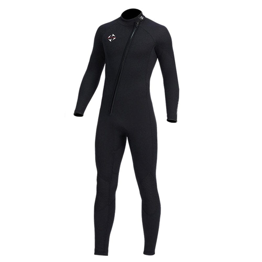 3Mm Neoprene Wetsuit Full Body Diving Suit Front Zipper Wetsuit for Diving Snorkeling Surfing Swimming - Men XXL