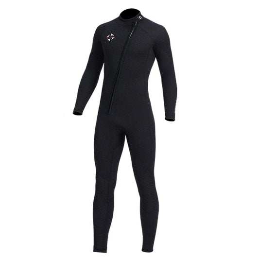 3Mm Neoprene Wetsuit Full Body Diving Suit Front Zipper Wetsuit for Diving Snorkeling Surfing Swimming - Men XXL