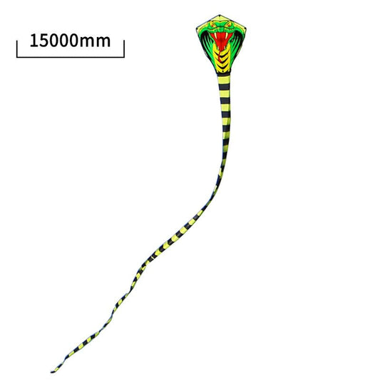 8M/26.25Ft 15M/49.21Ft Cartoon Mamba Snake Kites FRP Rod Flying Sports Beach Kitesurf Children Gift Family Outdoor Sport Activity
