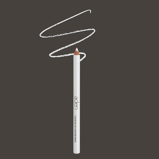 aden Eyeliner Pencil Ð Durable Ð Hypoallergenic & Waterproof Ð Oil free and Highly Pigmented (01 WHITE)