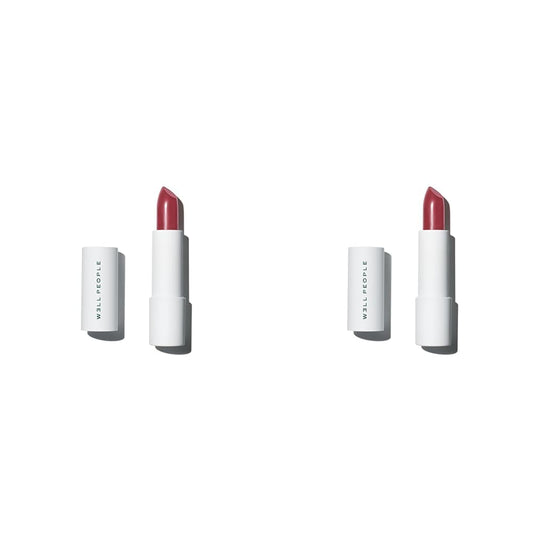 Well People Optimist Lipstick, Hydrating, High-Pigment Lipstick For Long-Lasting Color, Nourishes Lips, Satin Finish, Vegan & Cruelty-free, New Mystic (Pack of 2)