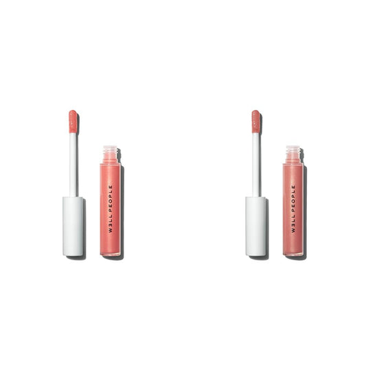 Well People Hydrolip Gloss, Lip Plumping Gloss For Sheer Color, Smooths & Hydrates Lips, Made With Jojoba Oil, Vegan & Cruelty-free, Grapefruit (Pack of 2)