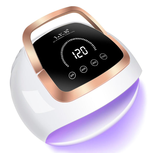 Wisdompark UV Light for Nails, 268W UV LED Nail Lamp Fast Curing Nail Dryer for Gel Nails with LCD Touch Screen and 4Timer Settings Professional UV Lamp for Gel Polish with Auto Sensor