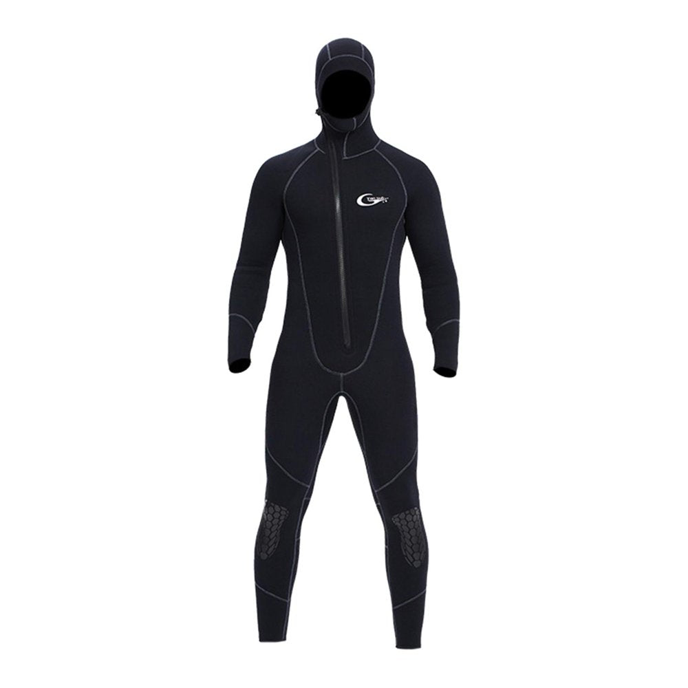3Mm Neoprene Wetsuit Scuba Diving Suit Unisex Hooded Wet Suit Keep Warm for Surfing Snorkeling -