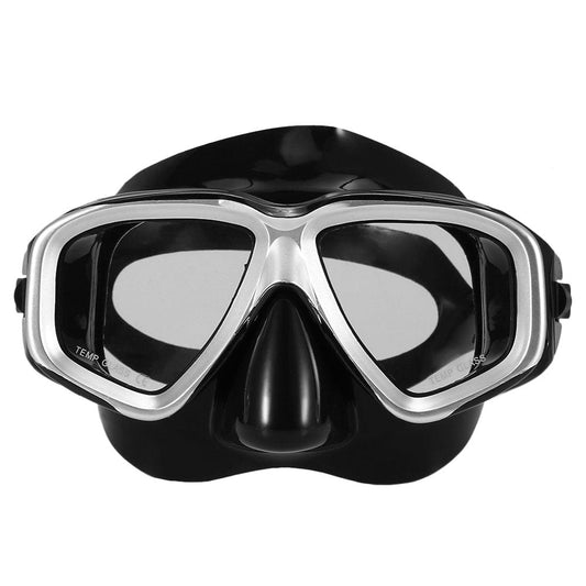 Adults Freediving -Fog Diving Snorkeling Swimming Tempered Glass Lens Goggles