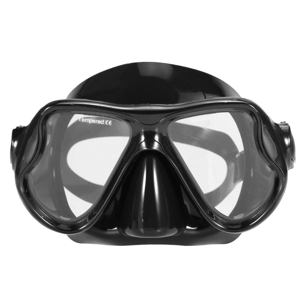 Adults Freediving -Fog Diving Snorkeling Swimming Tempered Glass Lens Goggles