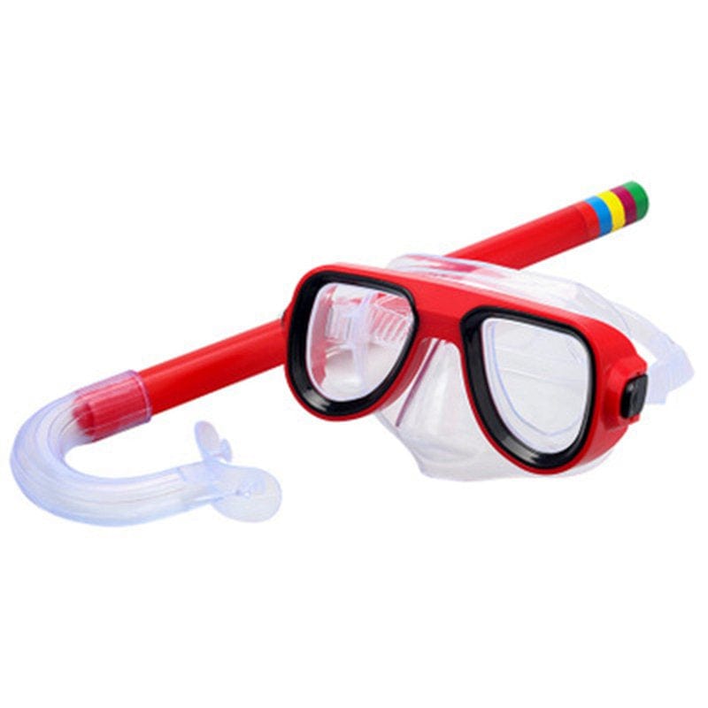 [Clearance!]Kids Diving Goggle Breathing Tube Shockproof Anti-Fog Swimming Glasses Band Snorkeling Underwater Accessories Set
